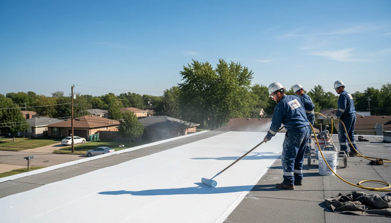 Commercial roof coating in Earlham, IA near me
